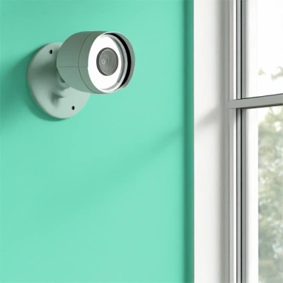 Florence vivint camera facing a window